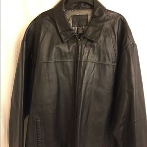 Leather coat